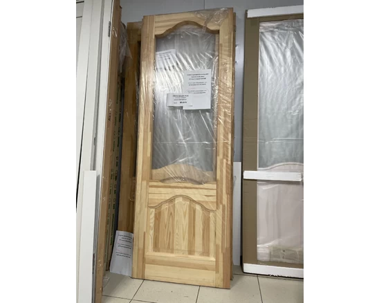 Полотно ПМЦ М1 массив сосны некрашеное, без стекла, новое, 700*2000 мм