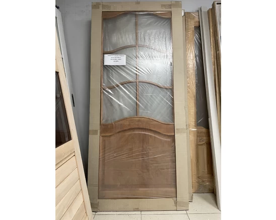 Полотно ПМЦ М7, со стеклом + рамка, цвет орех 10%, 900*2000 мм, 4 шт