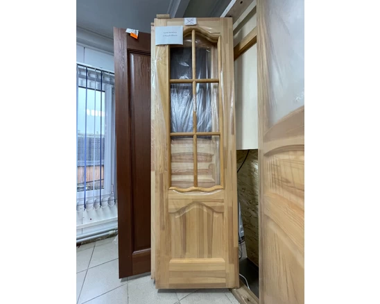 Полотно ПМЦ М1, массив сосны, некрашеная, без стекла, новое. 600*2000 мм