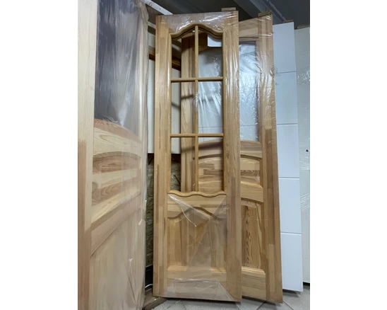 Полотно ПМЦ М1, массив сосны, некрашеная, без стекла, новое. 600*2000 мм