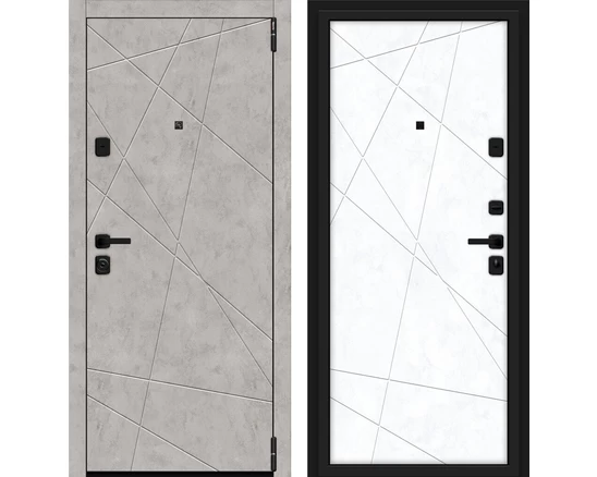 Porta M 15.15 Grey Art/Snow Art. Левая