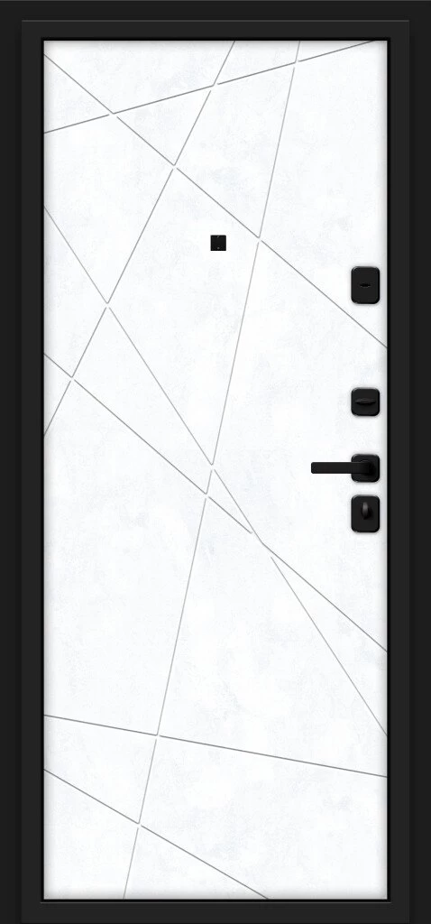Porta M 15.15 Grey Art/Snow Art. Левая