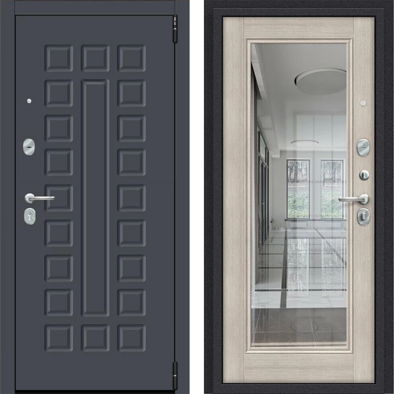 Porta R 51.П61 Graphite Pro/Bianco Veralinga