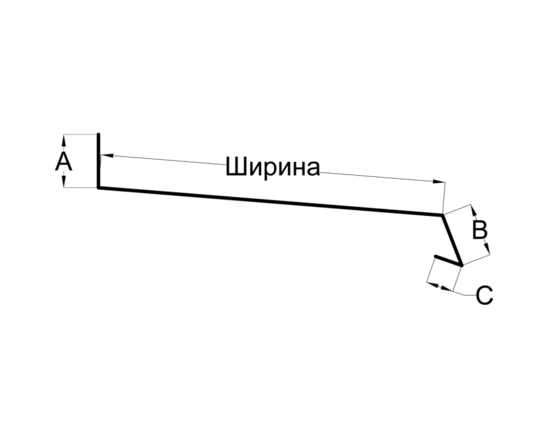 Отлив оконный (нижний)