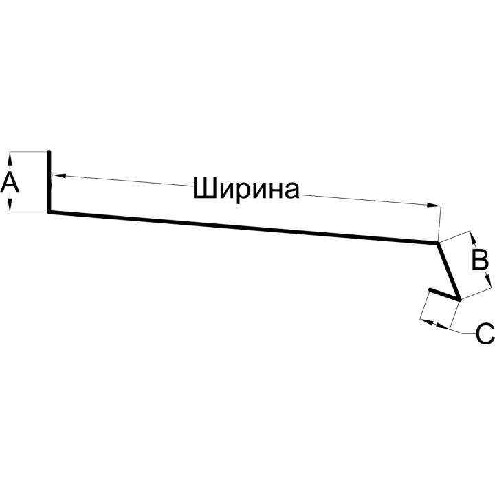 Отлив оконный (нижний)