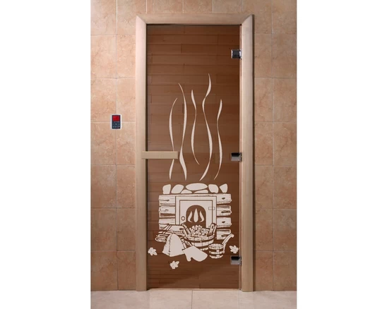 DOORWOOD, Теплый день с рис. БАНЬКА, бронзовое 700х1900