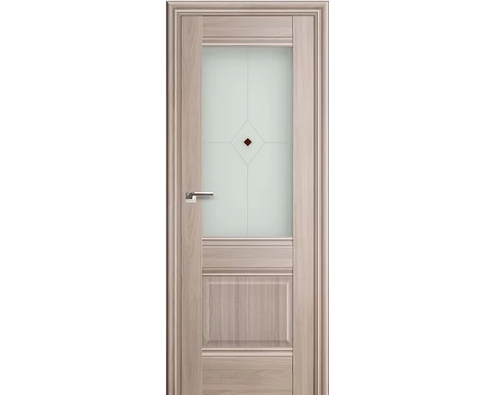 ProfilDoors - 2x Орех пекан Мателюкс матовое узор с корич. фьюзингом