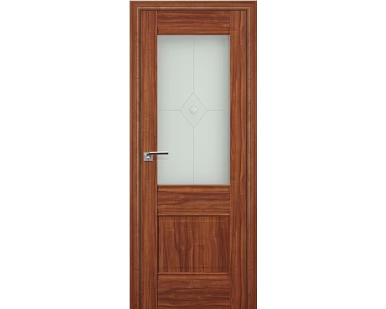 ProfilDoors - 2x Орех амари, Мателюкс узор прозр. фьюзинг