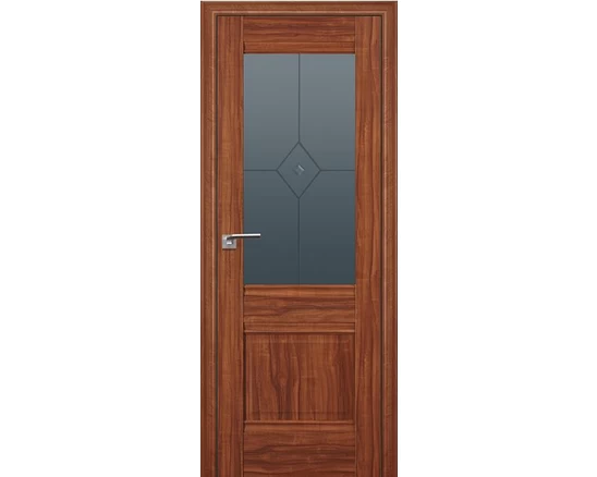 ProfilDoors - 2x Орех амари, Мателюкс графит с прозр. фьюзингом