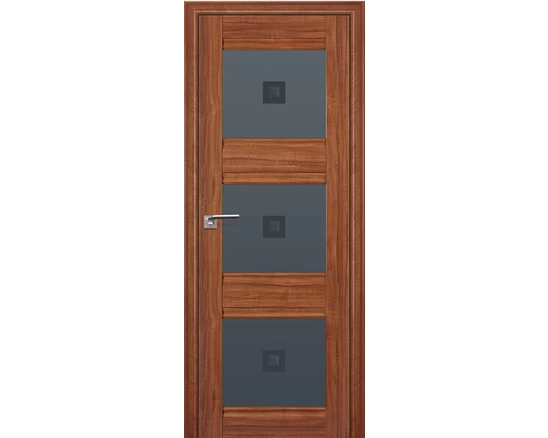 Profildoors - 4x Орех амари, Мателюкс графит с прозр. фьюзингом