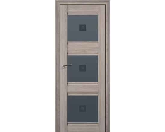 Profildoors - 4x Орех пекан, Мателюкс узор графит с прозр. фьюзингом