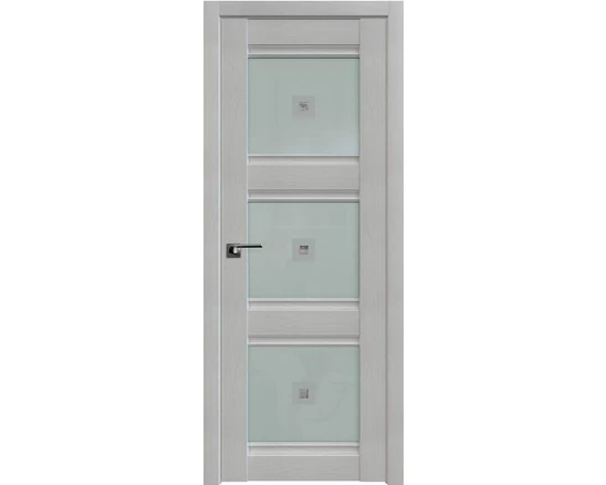 Profildoors - 4x Пекан белый, Мателюкс узор матовое с прозр. фьюзингом