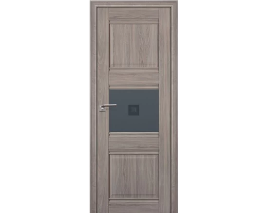 Profildoors - 5x Орех пекан, Мателюкс узор графит с прозр. фьюзингом
