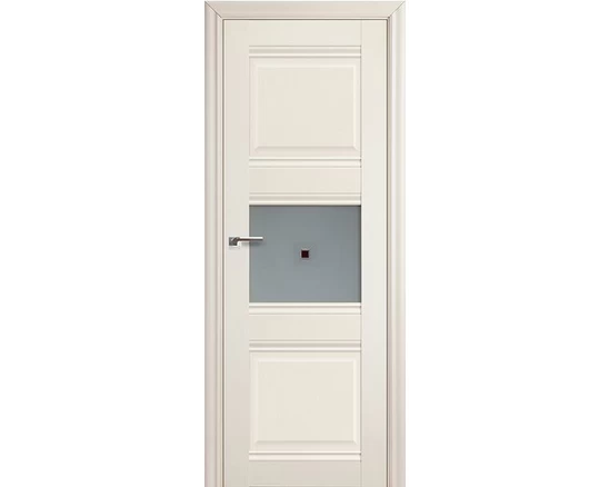 Profildoors - 5x Эшвайт, Мателюкс узор матовое с корич. фьюзингом