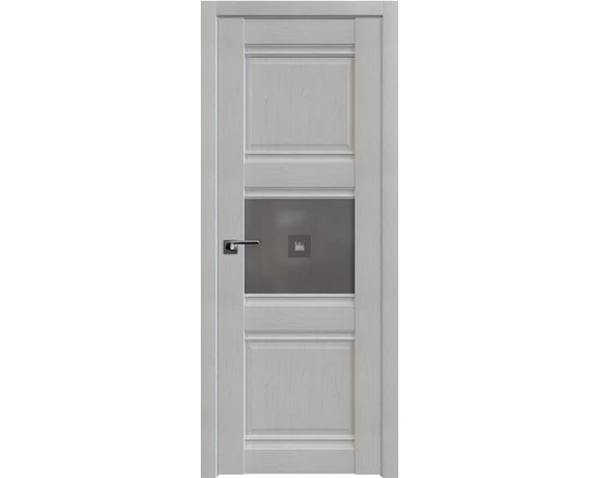 Profildoors - 5x Пекан белый, Мателюкс узор графит с прозр. фьюзингом