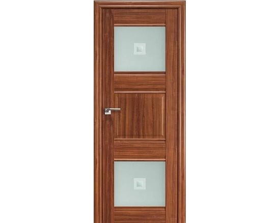 Profildoors - 6x Орех амари, мателюкс узор матовое с прозр. фьюзингом