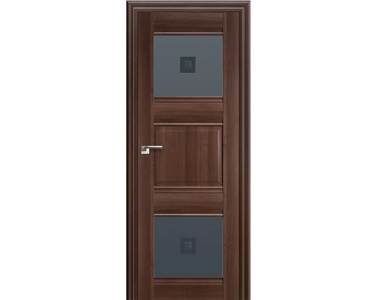 Profildoors - 6x Орех сиена, Мателюкс узор графит с прозр. фьюзингом