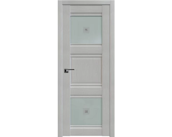 Profildoors - 6x Пекан белый, Мателюкс узор матовое с прозр. фьюзингом