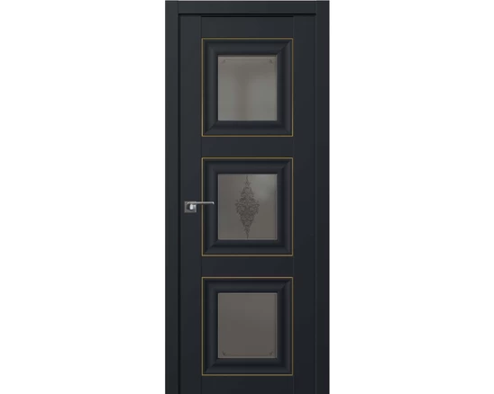 Profildoors 97U / Черный Матовый - кристалл
