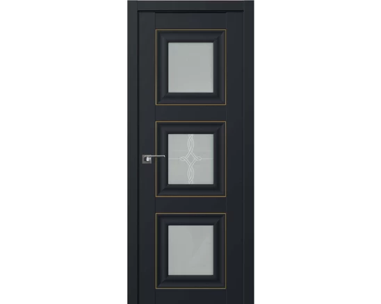 Profildoors 97U / Черный Матовый - узор